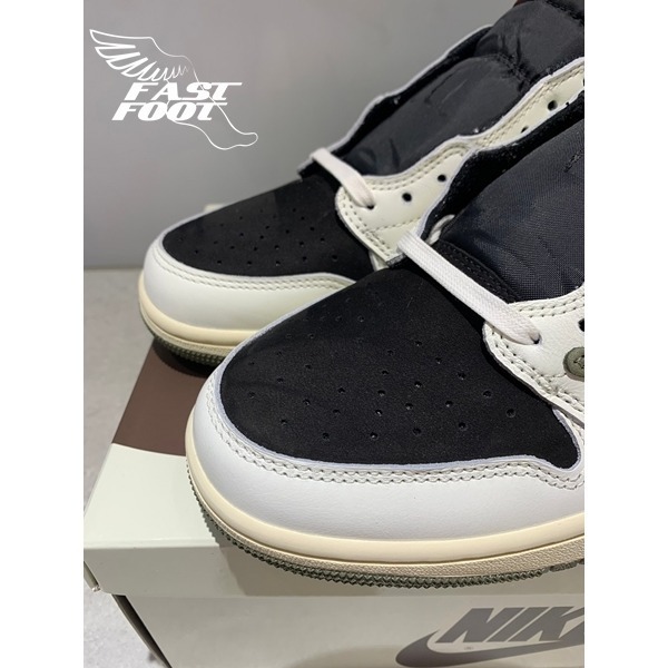快腳🔎 Travis Scott x Jordan 1 Low Og 橄欖綠 倒鉤 DZ4137-106-細節圖4