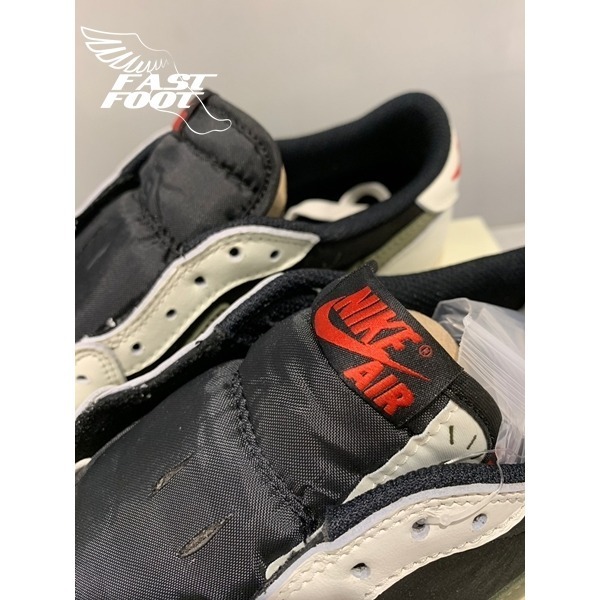 快腳🔎 Travis Scott x Jordan 1 Low Og 橄欖綠 倒鉤 DZ4137-106-細節圖6