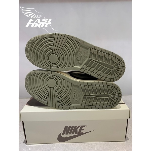 快腳🔎 Travis Scott x Jordan 1 Low Og 橄欖綠 倒鉤 DZ4137-106-細節圖8