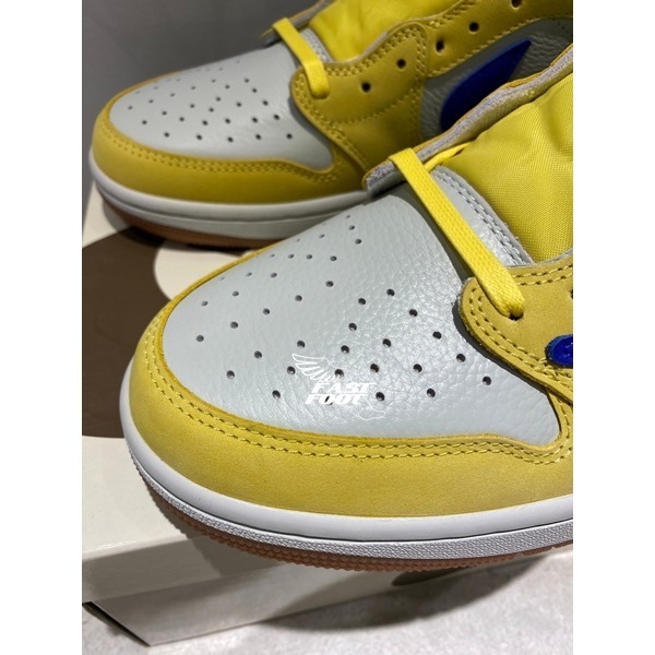 快腳🔎 Travis Scott x Air Jordan 1 Low 金絲雀 倒鉤 倒勾 DZ4137-700-細節圖4