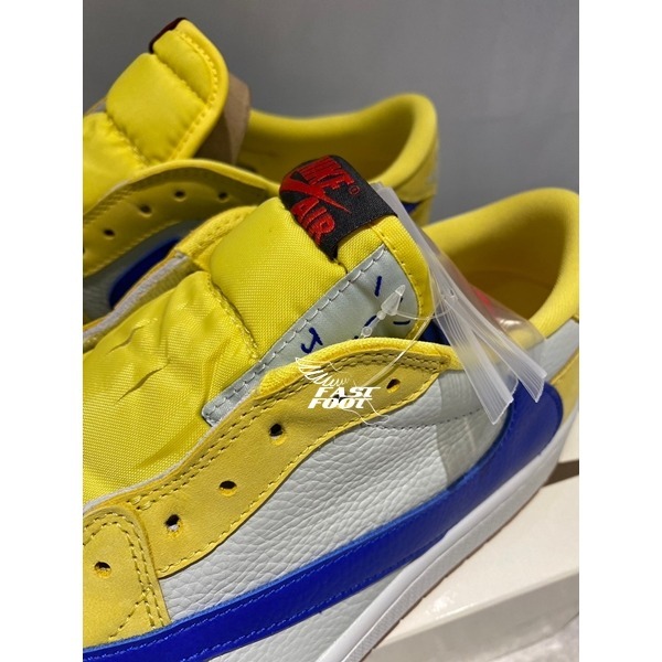 快腳🔎 Travis Scott x Air Jordan 1 Low 金絲雀 倒鉤 倒勾 DZ4137-700-細節圖6