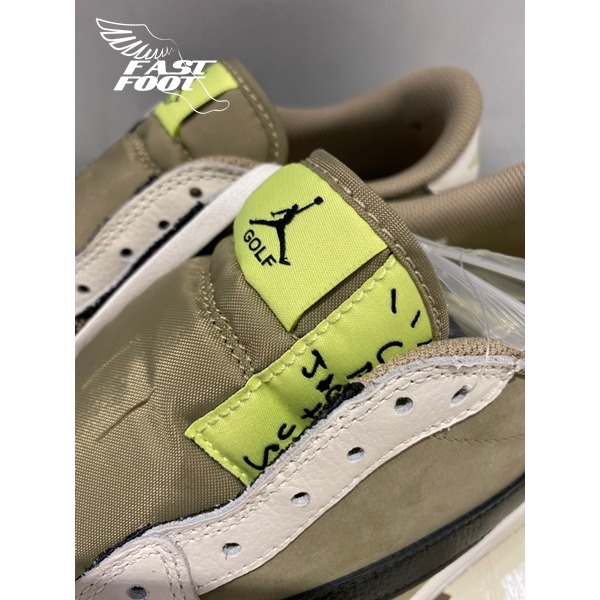 快腳🔎 Travis Scott x Air Jordan 1 golf  高爾夫倒鉤  倒勾  FZ3124-200-細節圖7