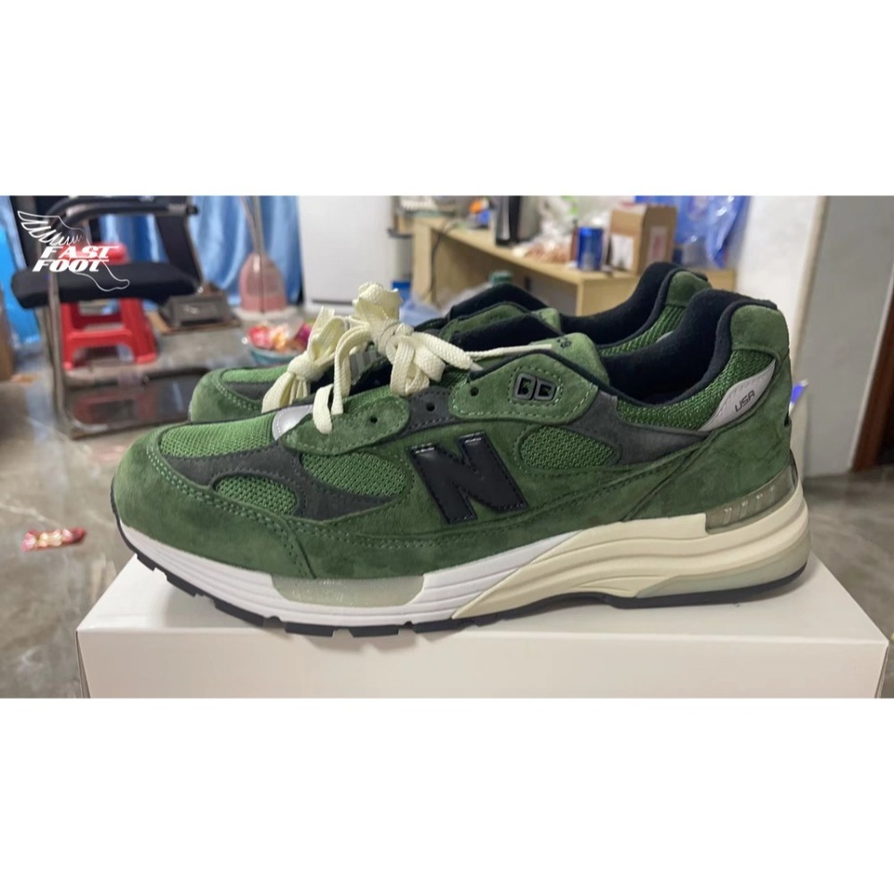 快腳🔎 NEW BALANCE x JJJJound M992J2 992 慢跑鞋 灰/綠-細節圖5
