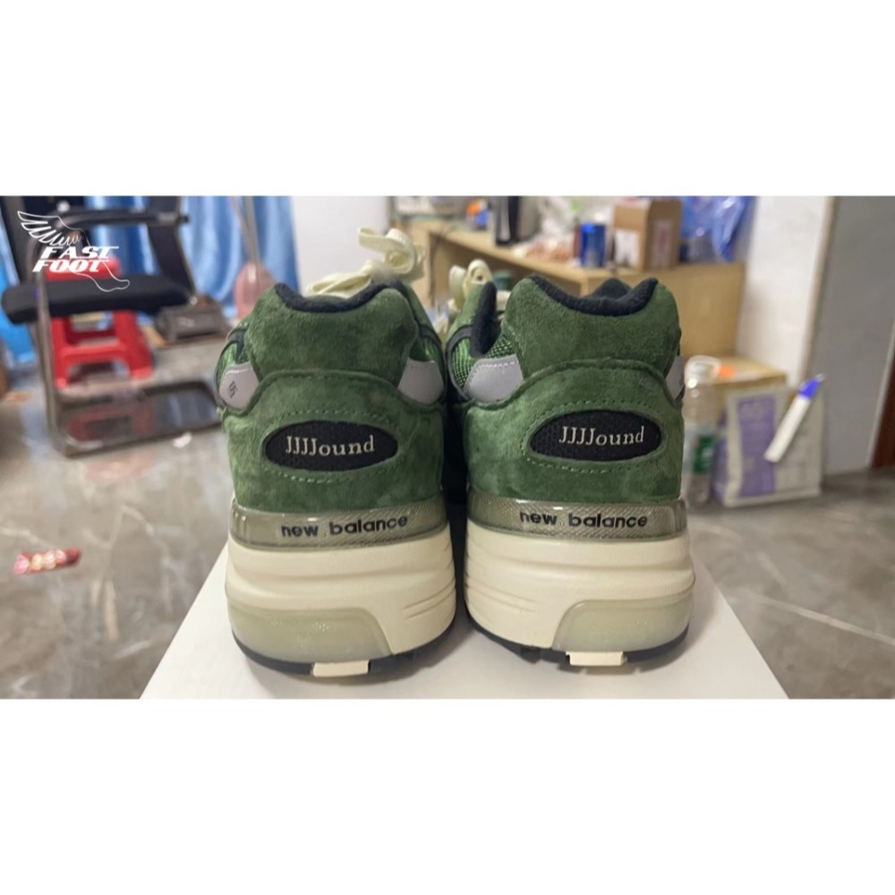 快腳🔎 NEW BALANCE x JJJJound M992J2 992 慢跑鞋 灰/綠-細節圖8