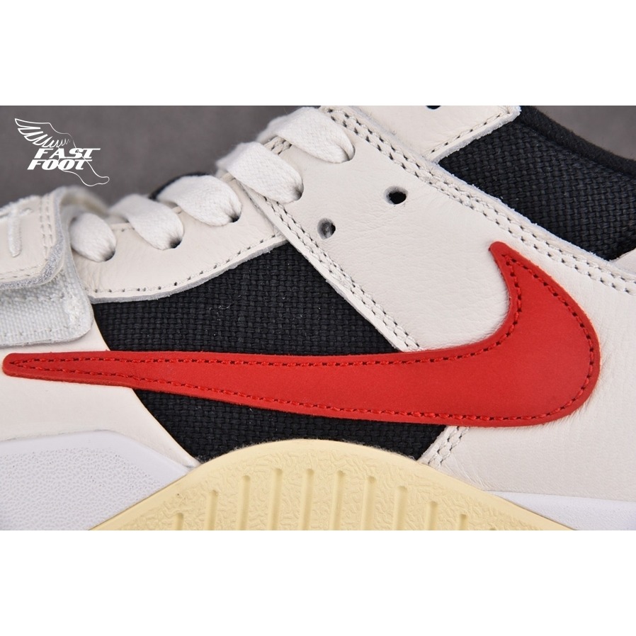 快腳🔎 Travis Scott x Jordan Jumpman 倒鉤 紅白 FZ8117-101-細節圖6
