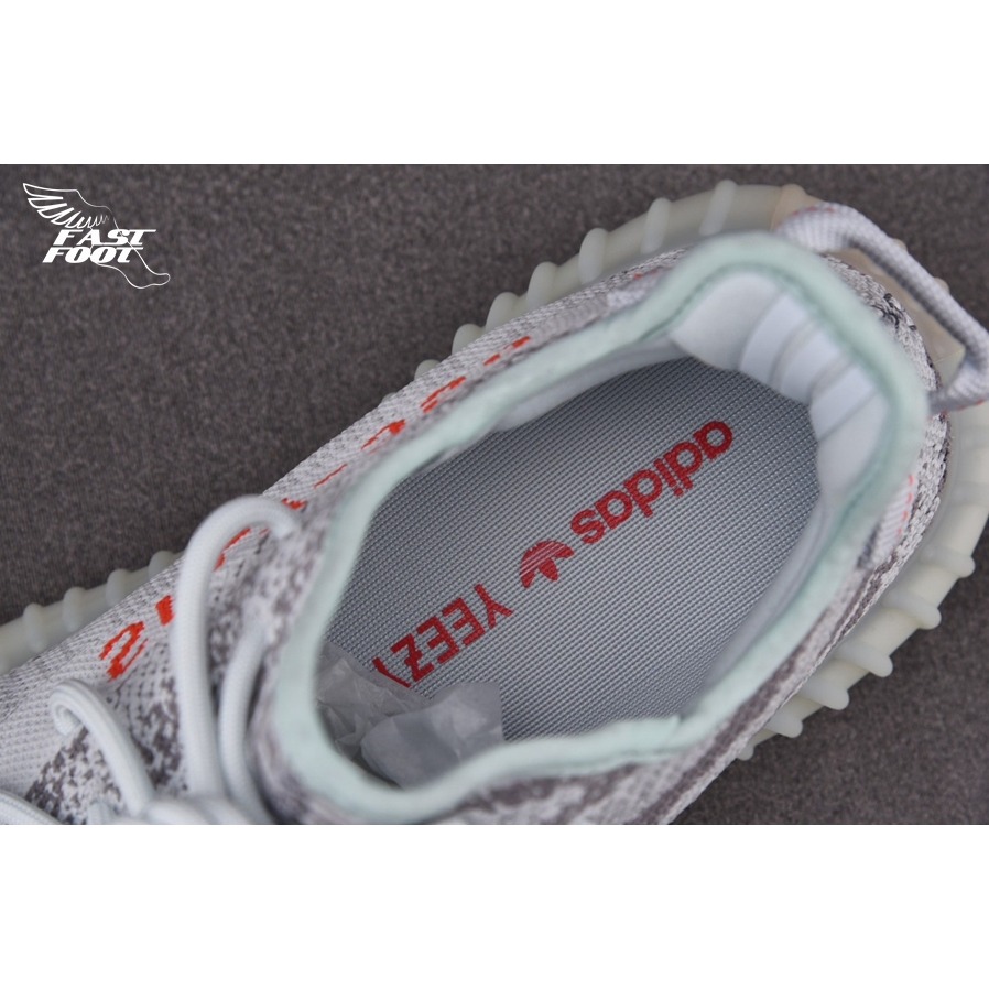 快腳🔎 Adidas 愛迪達 Yeezy Boost 350 V2 冰藍斑馬 淺藍 灰藍 章魚哥 肯爺 B37571-細節圖6