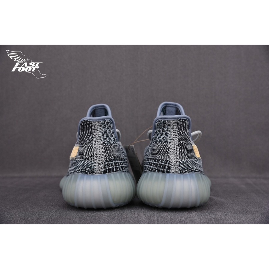 adidas yeezy boost 350 v2 ash blue on feet