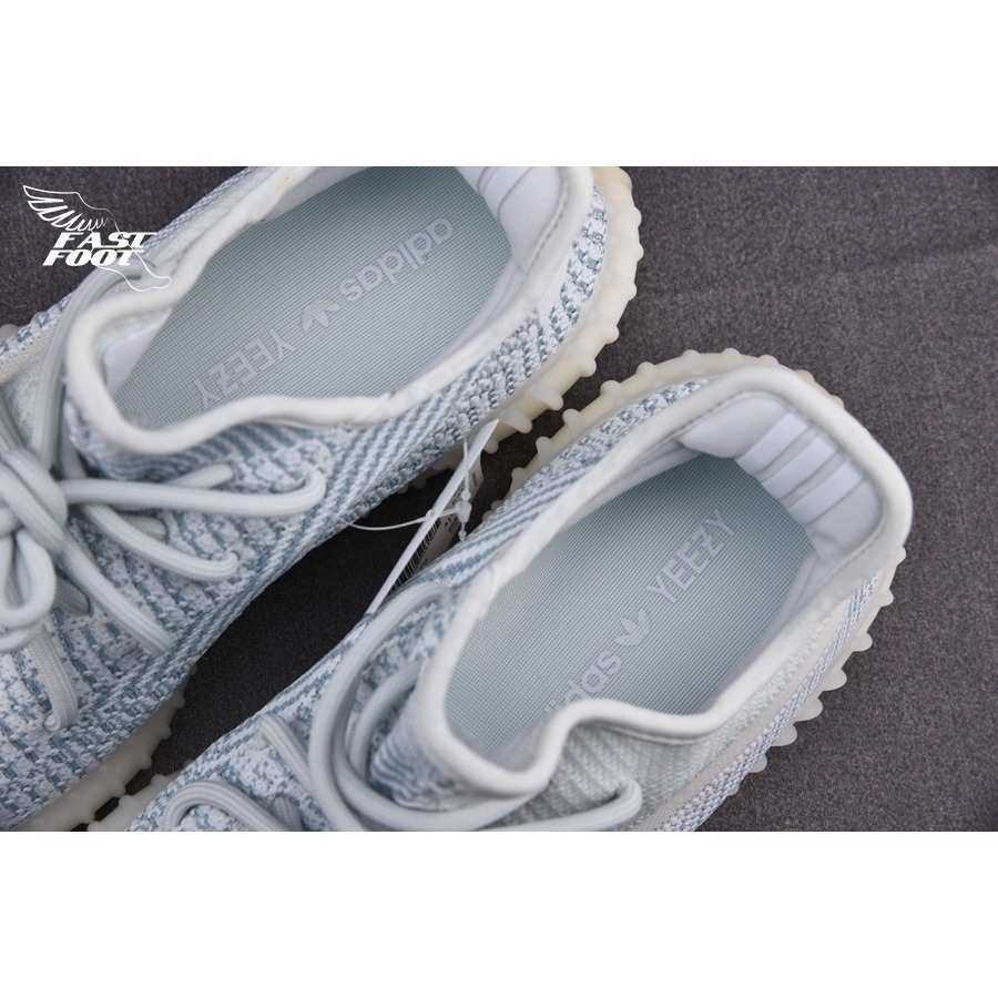 快腳🔎 Adidas Yeezy Boost 350 v2 “Cloud White” 雲白 冰藍 FW3043-細節圖4
