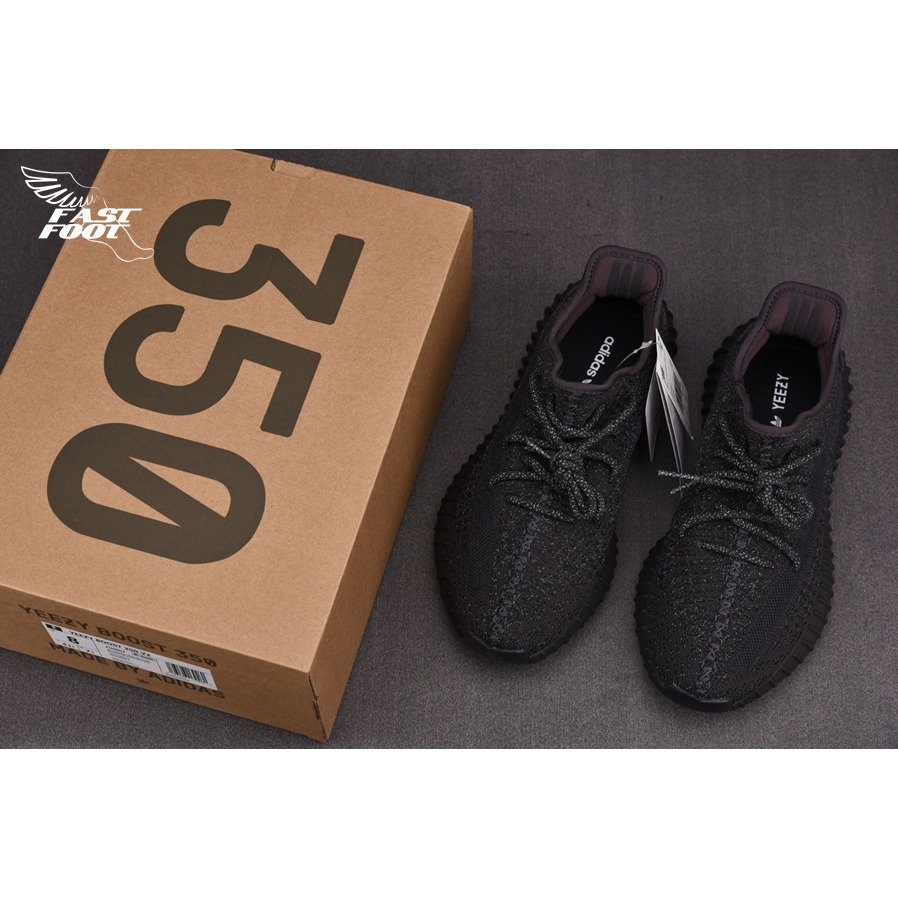 快腳🔎 ADIDAS YEEZY BOOST 350 V2 黑魂 全反光 FU9007-細節圖3