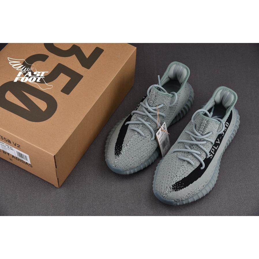 快腳🔎 Adidas Yeezy Boost 350 V2 Salt 海鹽 灰湖綠 椰子 HQ2060-細節圖3