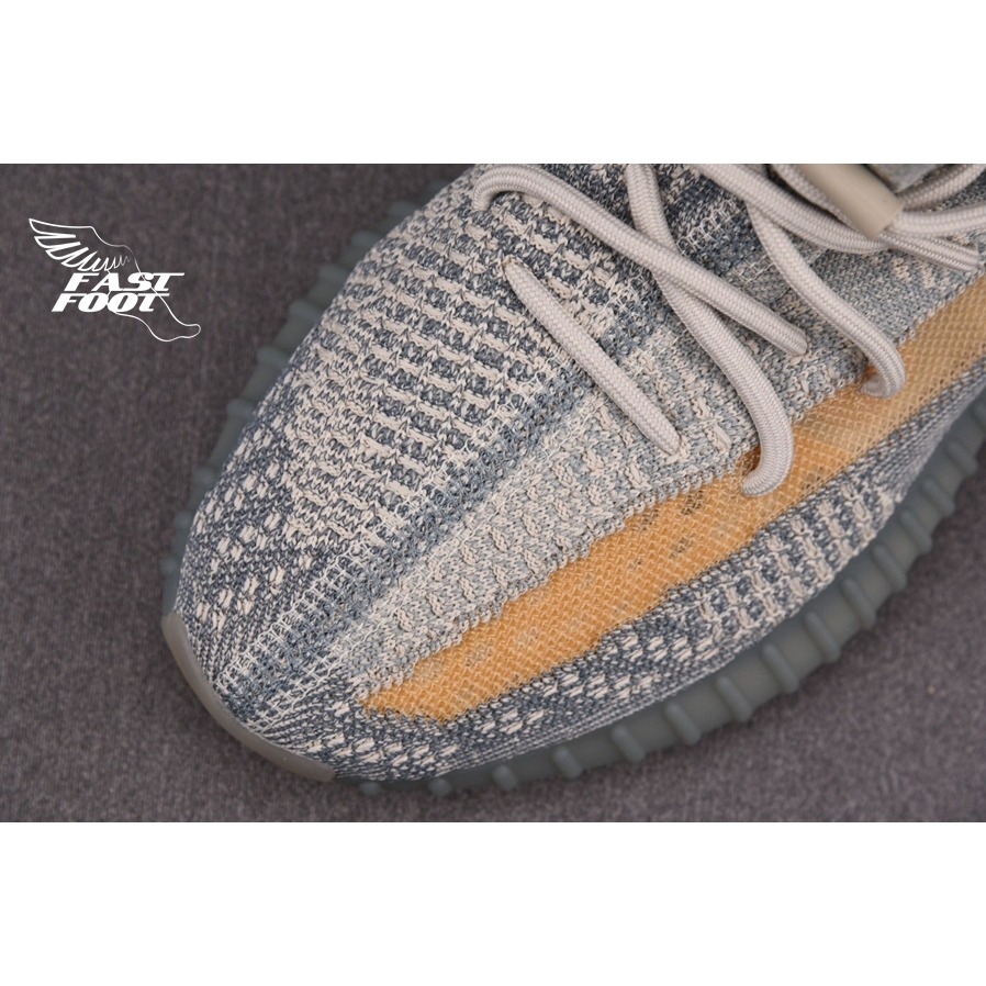 快腳🔎 Adidas Yeezy Boost 350 V2 Israfil 灰藍 黃橙 FZ5421-細節圖4