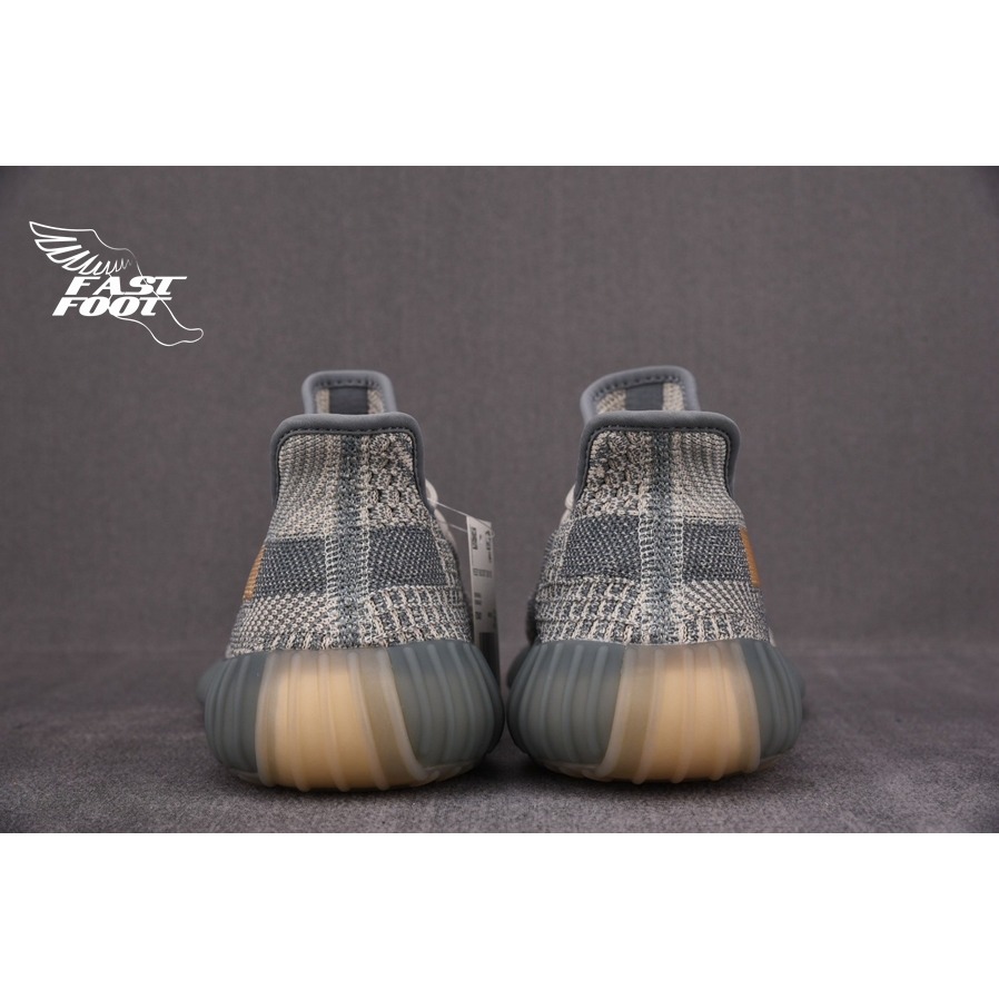 快腳🔎 Adidas Yeezy Boost 350 V2 Israfil 灰藍 黃橙 FZ5421-細節圖7