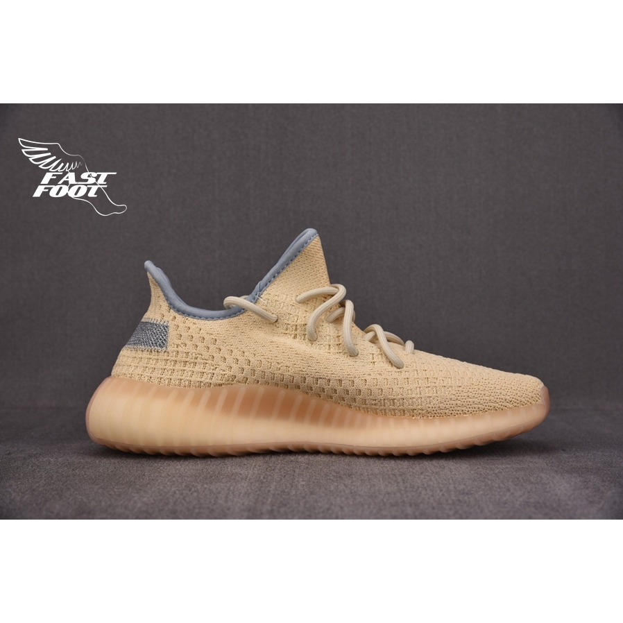快腳🔎 Adidas Yeezy Boost 350 V2 Linen 麻布 奶茶 側邊 反光 FY5158-細節圖2