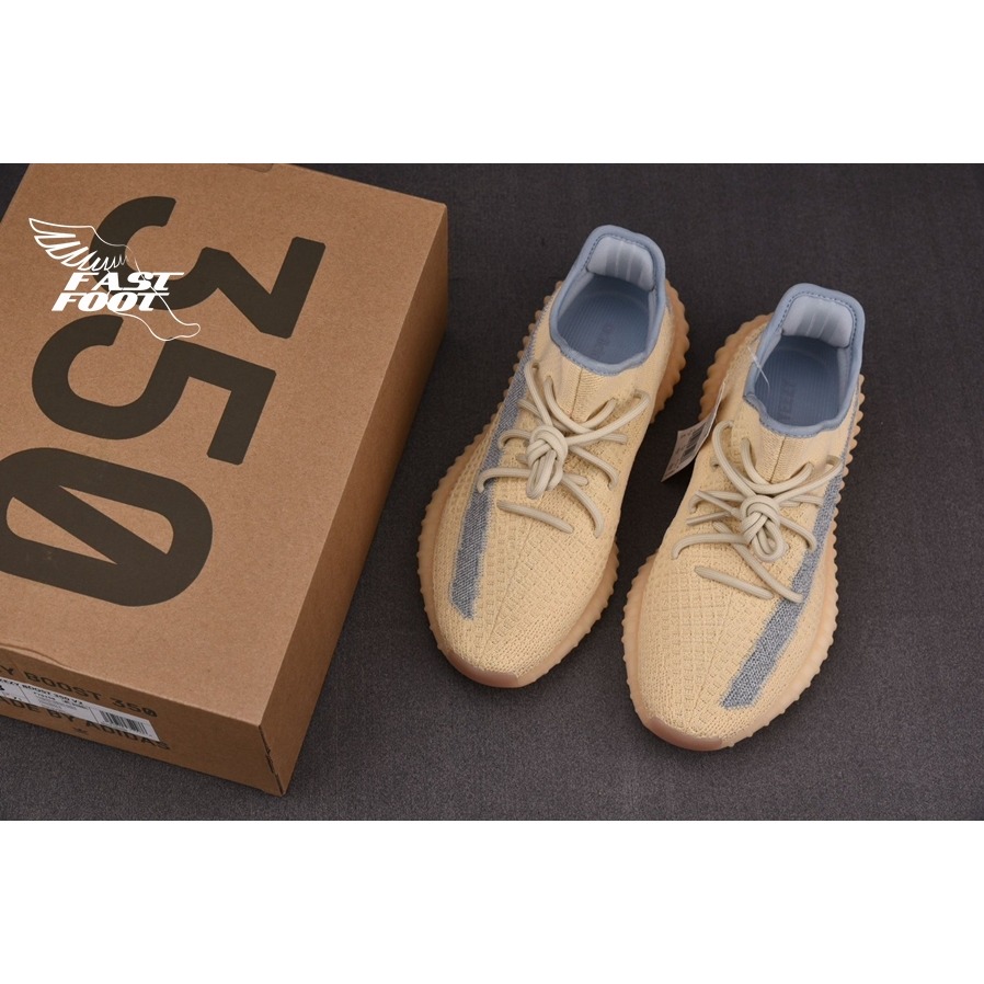 快腳🔎 Adidas Yeezy Boost 350 V2 Linen 麻布 奶茶 側邊 反光 FY5158-細節圖3