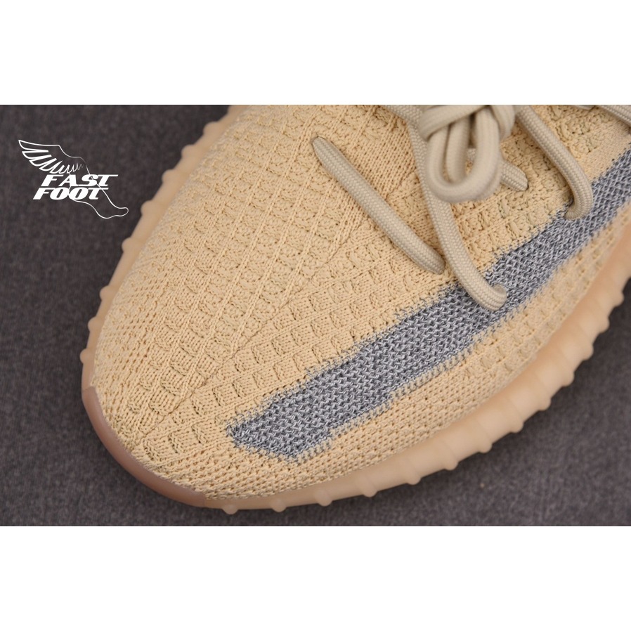 快腳🔎 Adidas Yeezy Boost 350 V2 Linen 麻布 奶茶 側邊 反光 FY5158-細節圖4