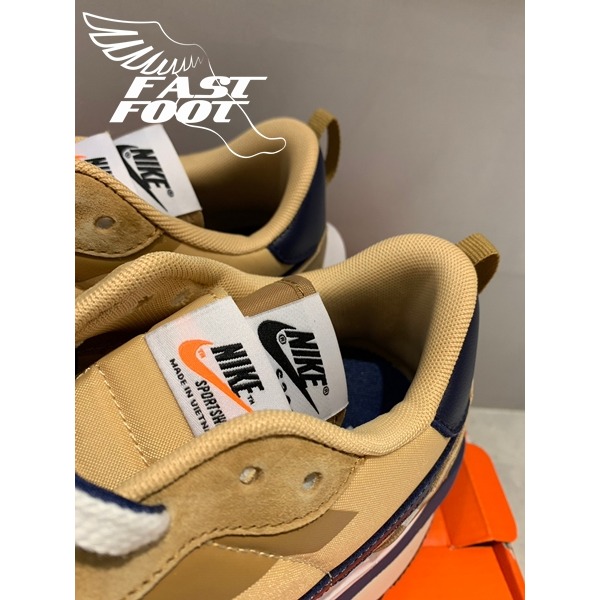 快腳🔎 Sacai xNike Vaporwaffle ＂Sesame＂ DD1875-200 奶茶 芝麻 卡其色-細節圖6