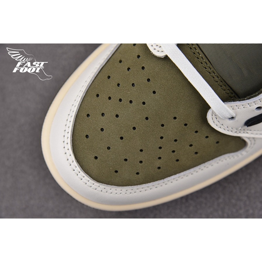 快腳🔎 Travis Scott  Air Jordan 1 Low OG 橄欖綠2.0 倒鉤 DM7866-200-細節圖4
