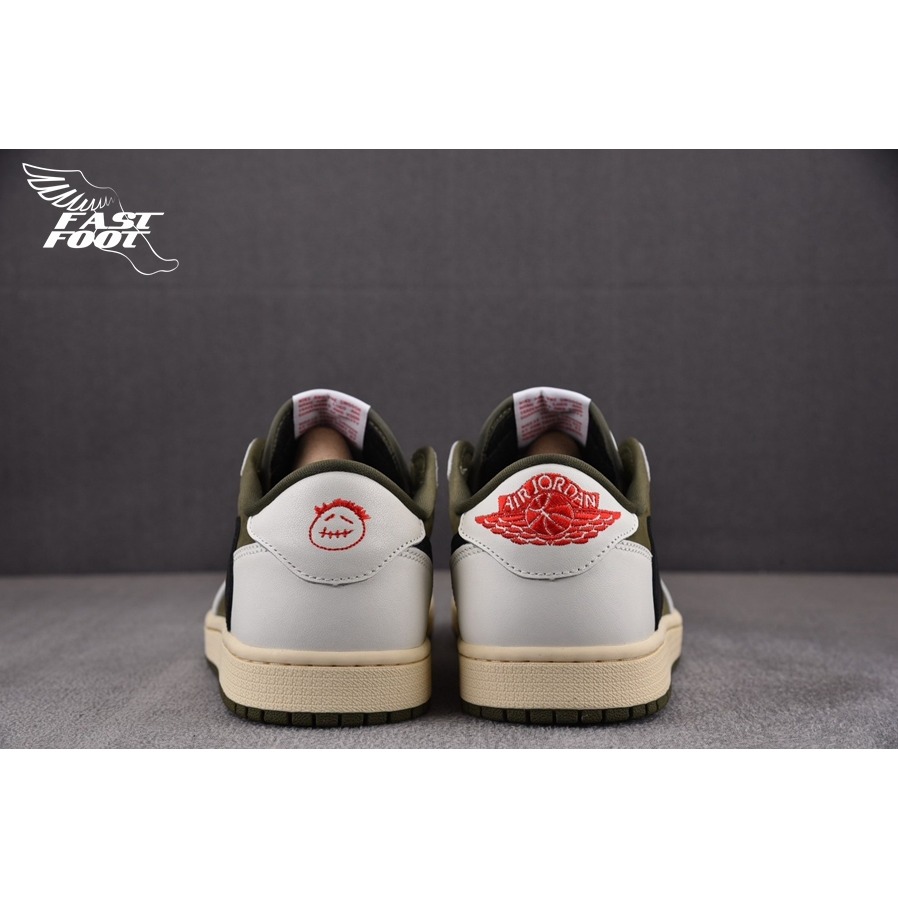 快腳🔎 Travis Scott  Air Jordan 1 Low OG 橄欖綠2.0 倒鉤 DM7866-200-細節圖8