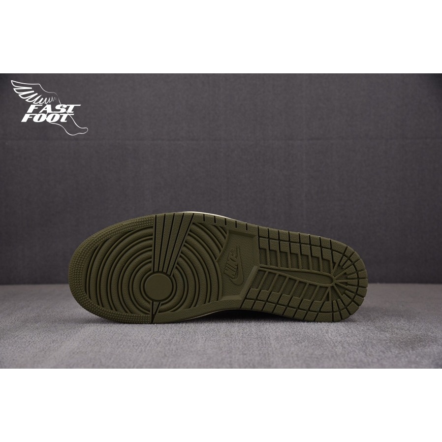 快腳🔎 Travis Scott  Air Jordan 1 Low OG 橄欖綠2.0 倒鉤 DM7866-200-細節圖9