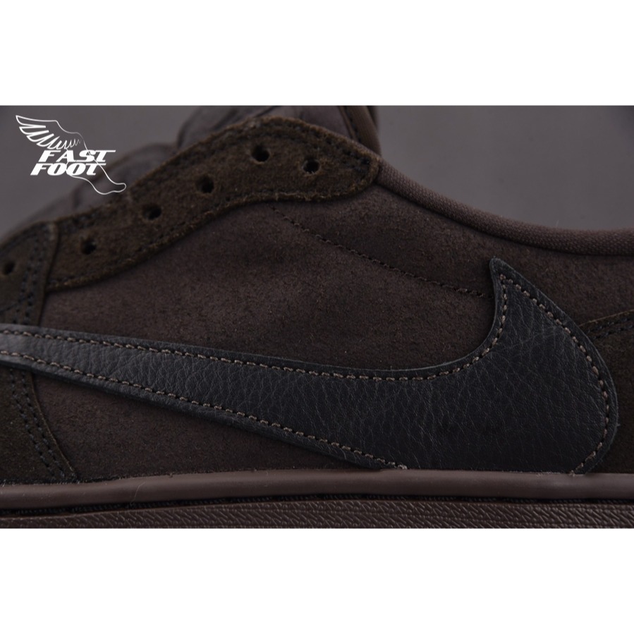 快腳🔎 TRAVIS SCOTT X AIR JORDAN 1 RETRO LOW 深棕 倒勾 DM7866-202-細節圖6