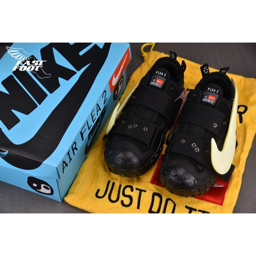 快腳🔎 Nike CPFM AIR FLEA 2 大勾 輪胎大底 黑 米白勾 DV7164-001 超強限定-細節圖3
