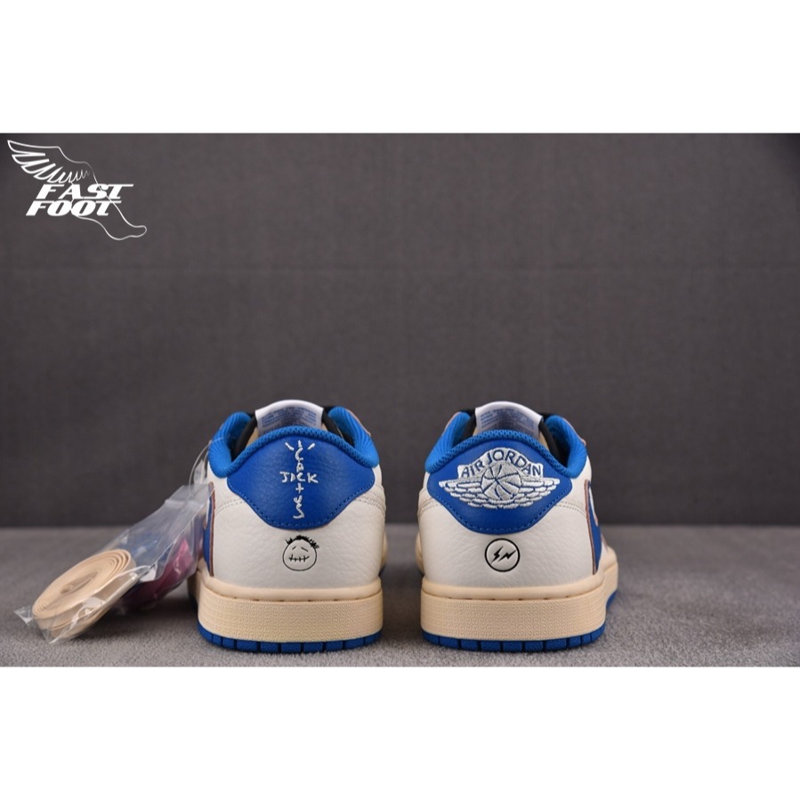快腳🔎 Travis Scott  Air Jordan 1 Low OG 白藍 倒鉤 DM7866-104-細節圖9