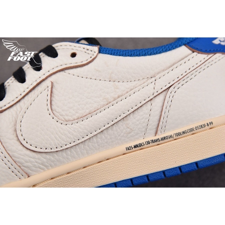 快腳🔎 Travis Scott  Air Jordan 1 Low OG 白藍 倒鉤 DM7866-104-細節圖7