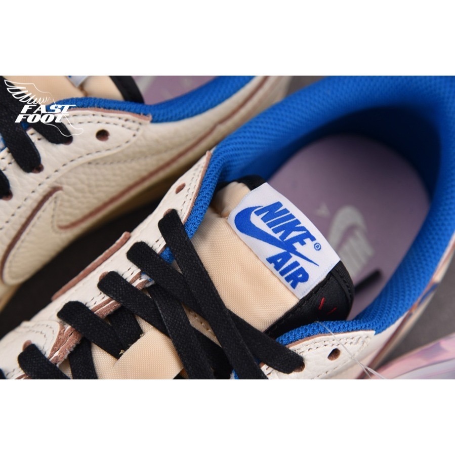 快腳🔎 Travis Scott  Air Jordan 1 Low OG 白藍 倒鉤 DM7866-104-細節圖8