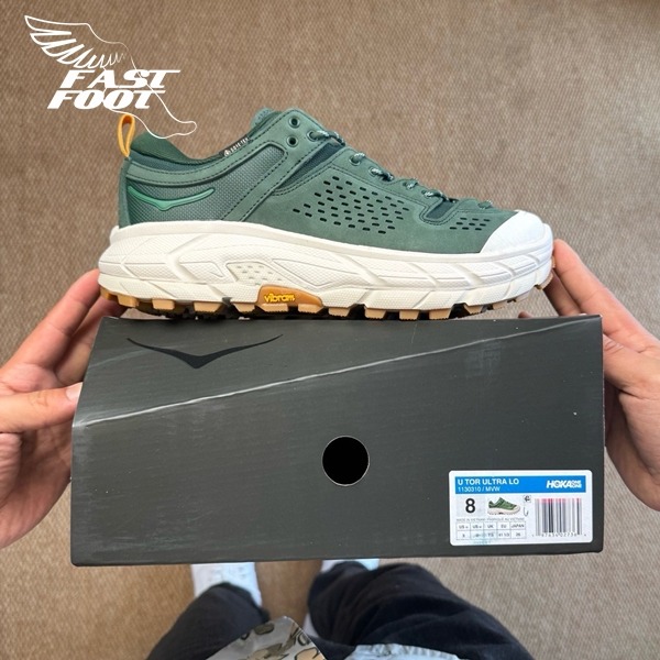 快腳🔎 Hoka One Tor Ultra Low GTX Gore-Tex 白綠黃 防水 1130310-MVW-細節圖2