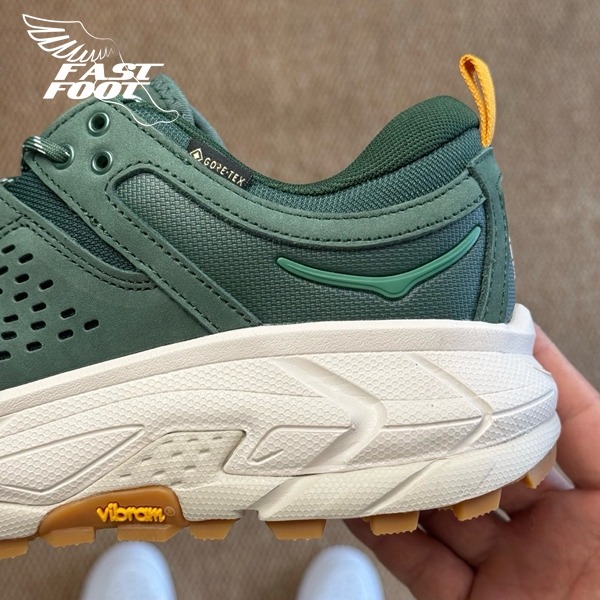 快腳🔎 Hoka One Tor Ultra Low GTX Gore-Tex 白綠黃 防水 1130310-MVW-細節圖7