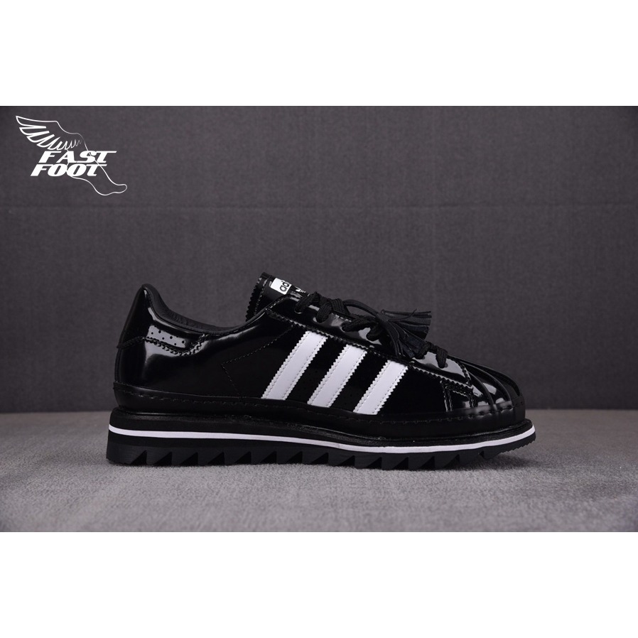 快腳🔎 Clot x adidas originals superstar 聯名 黑白 貝殼頭牛津鞋 IH5953-細節圖2