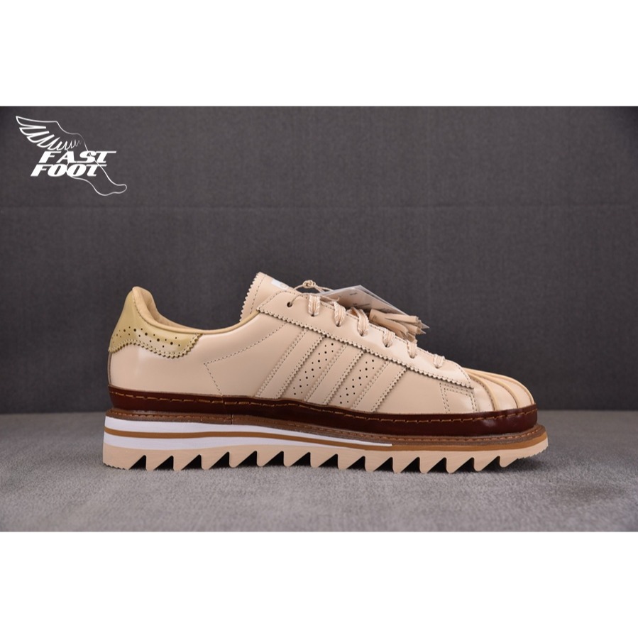 快腳🔎 CLOT x Adidas Superstar By Edison Chen Tan JQ6117 奶茶色-細節圖2