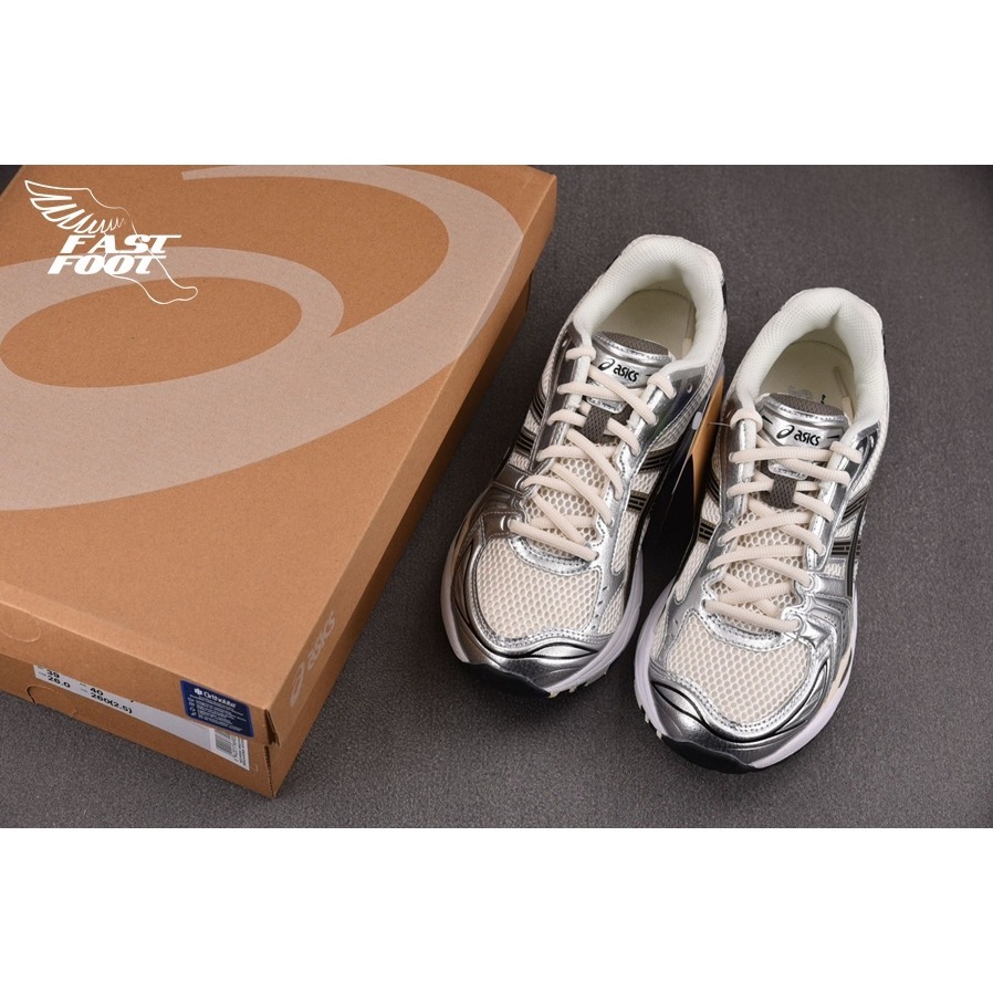 快腳🔎 Asics Gel-Kayano 14 跑步鞋 男女 奶油銀黑 1201A019-108-細節圖3