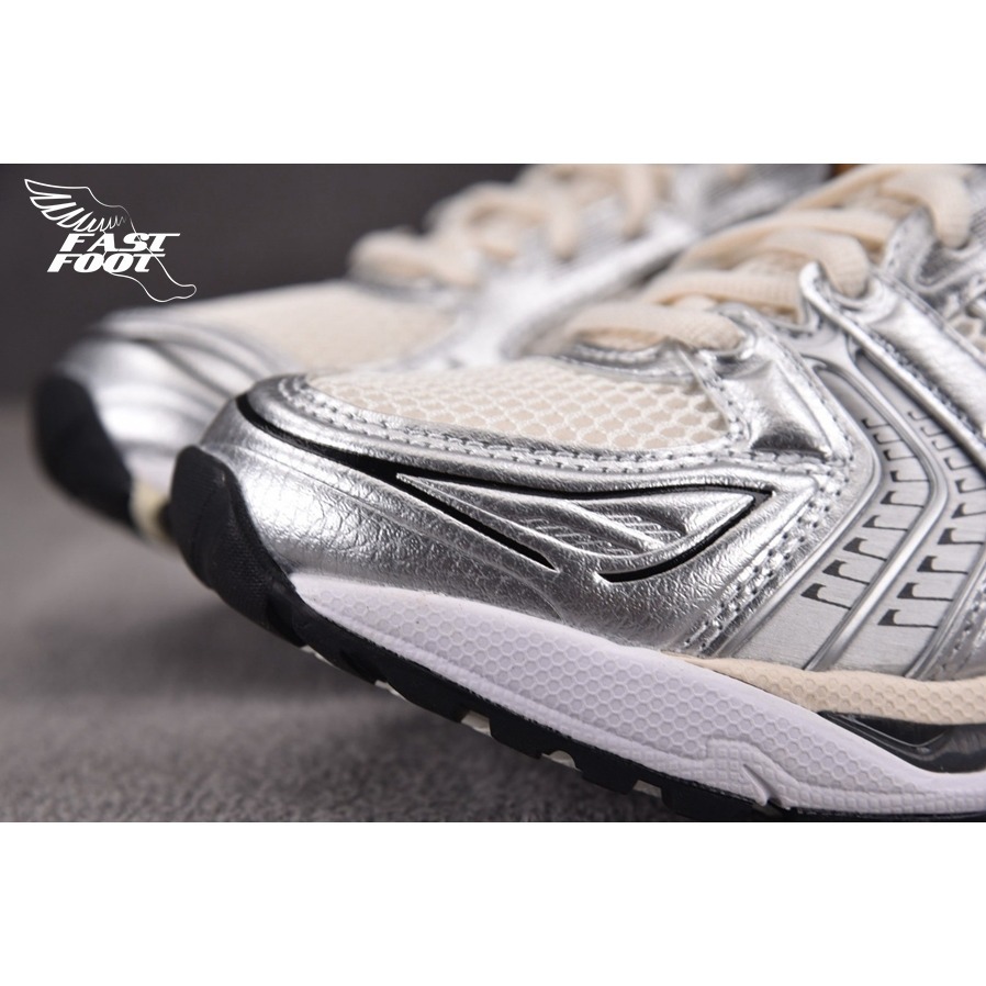 快腳🔎 Asics Gel-Kayano 14 跑步鞋 男女 奶油銀黑 1201A019-108-細節圖5
