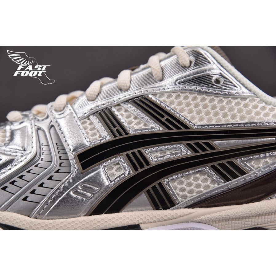 快腳🔎 Asics Gel-Kayano 14 跑步鞋 男女 奶油銀黑 1201A019-108-細節圖6