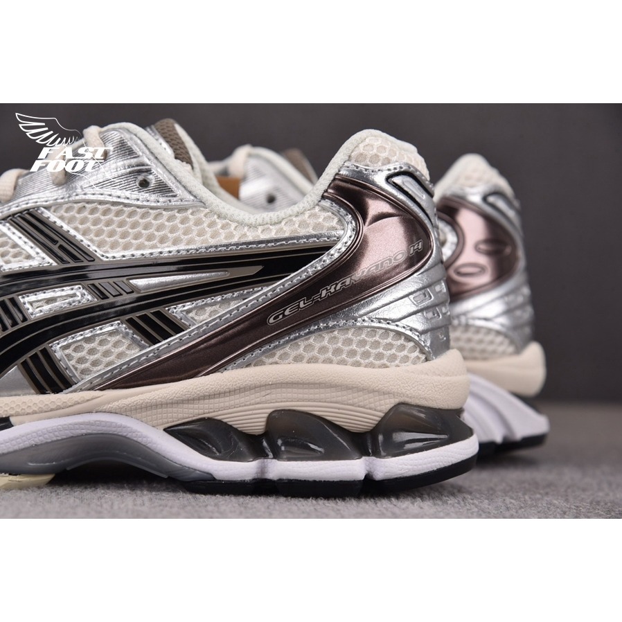 快腳🔎 Asics Gel-Kayano 14 跑步鞋 男女 奶油銀黑 1201A019-108-細節圖7