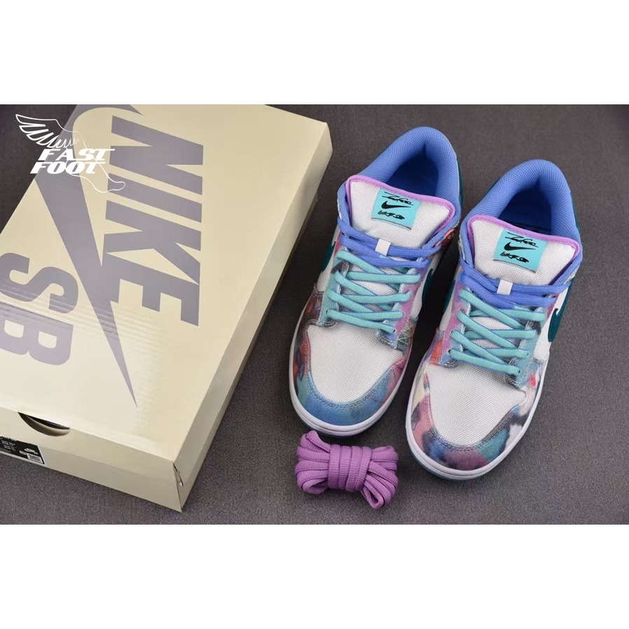 快腳🔎 Nike SB Dunk Low x Futura 漂白帆布 渲染 塗鴉  HF6061-400-細節圖3