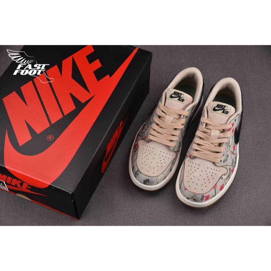 快腳🔎 Air Jordan 1 Low OG 八村塁 聯名 HV8293-100 浮世繪-細節圖3