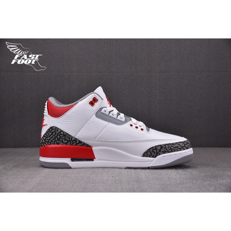 快腳🔎 Air Jordan 3 Fire Red白紅 爆裂紋 OG配色 DN3707-160-細節圖2