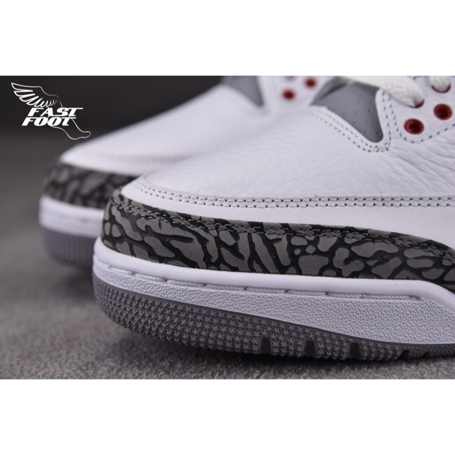 快腳🔎 Air Jordan 3 Fire Red白紅 爆裂紋 OG配色 DN3707-160-細節圖5