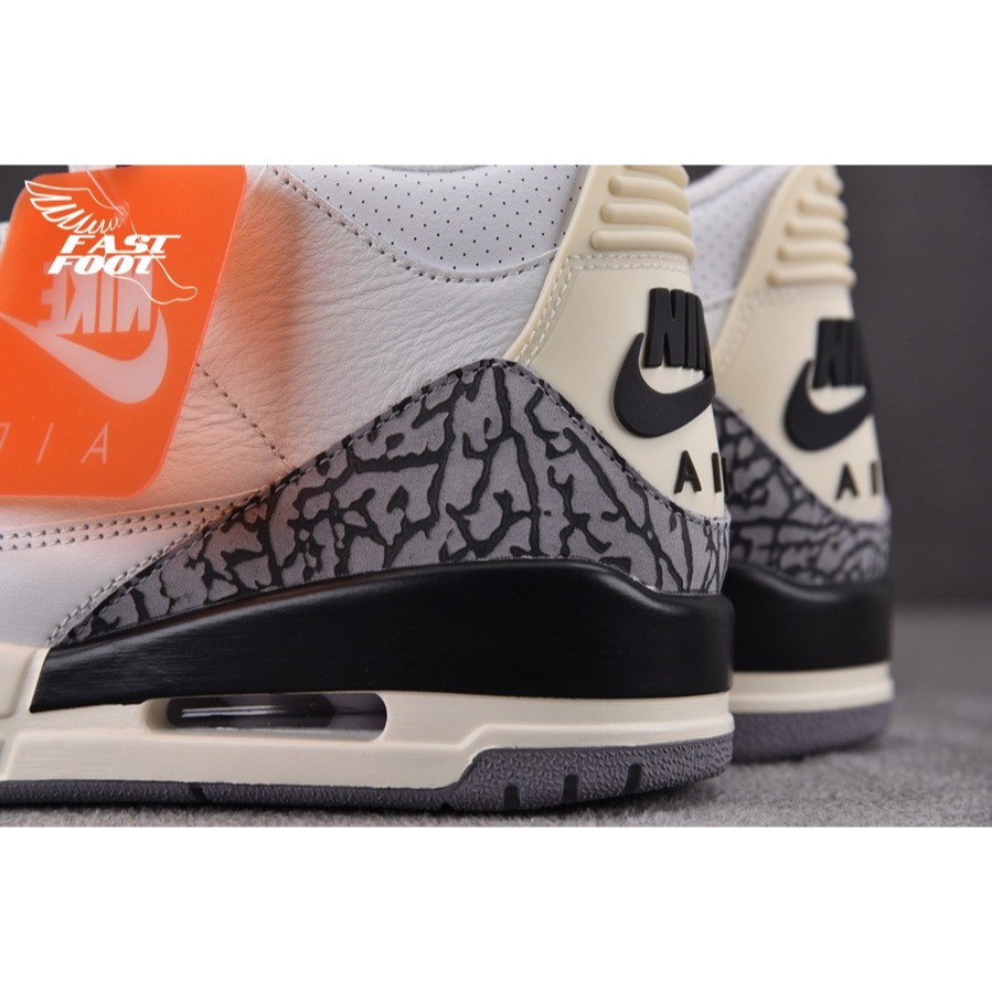 快腳🔎 Air Jordan 3 Retro White Cement 白水泥 爆裂紋 DN3707-100-細節圖7