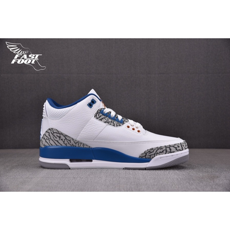 快腳🔎 NIKE AIR JORDAN 3 RETRO WIZARDS 巫師 白藍 爆裂紋 CT8532-148-細節圖2