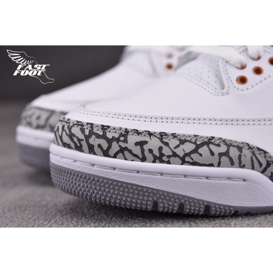 快腳🔎 NIKE AIR JORDAN 3 RETRO WIZARDS 巫師 白藍 爆裂紋 CT8532-148-細節圖5