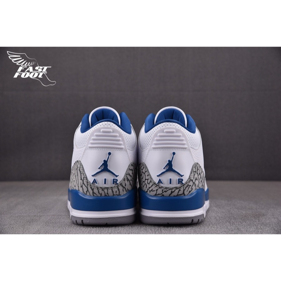 快腳🔎 NIKE AIR JORDAN 3 RETRO WIZARDS 巫師 白藍 爆裂紋 CT8532-148-細節圖8