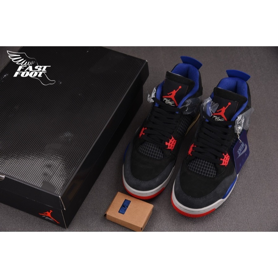 快腳🔎 Air Jordan 4 復刻版 ＇Rare Air＇  黑藍 FV5029-003 限量-細節圖5