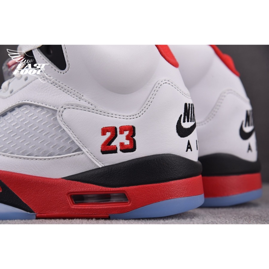 快腳🔎 Air Jordan 5 Fire Red  流川楓 黑鞋舌 灌籃高手 HQ7978-101-細節圖7