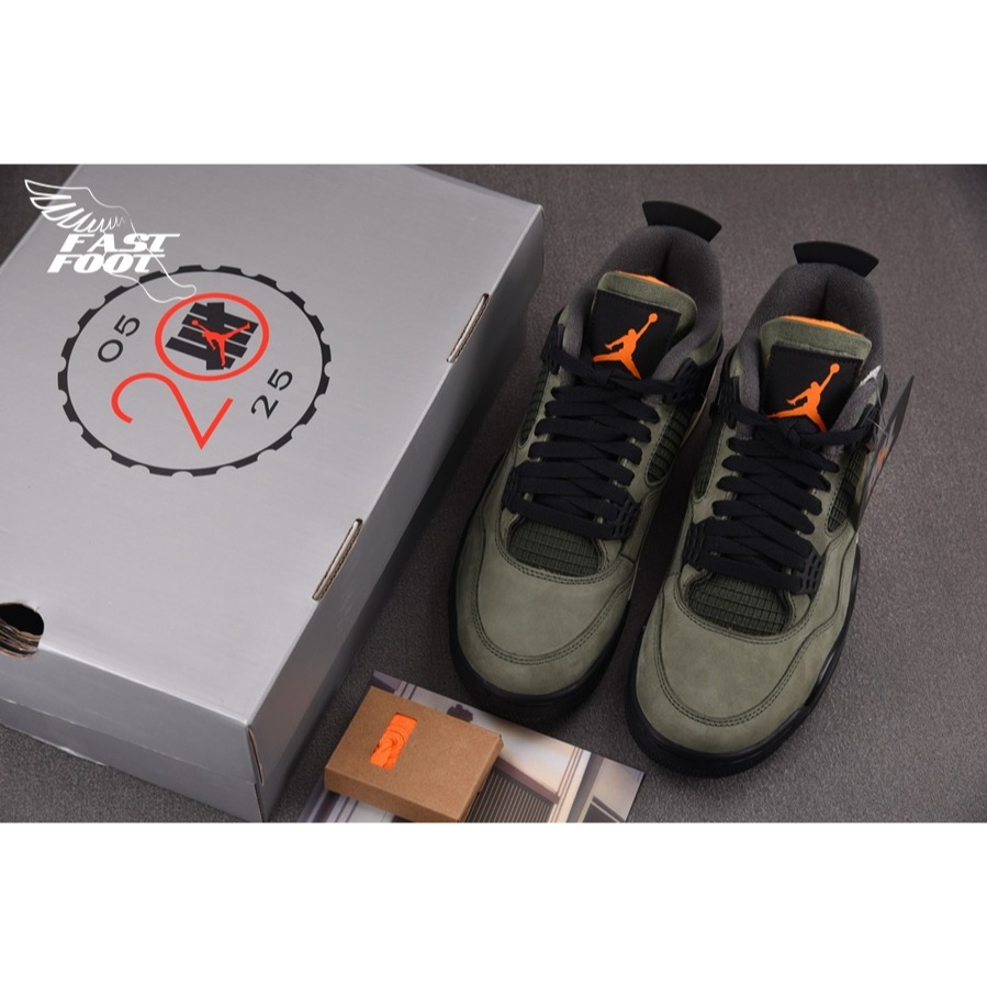 快腳🔎 Air Jordan 4 x Undefeated Deep Green 橄欖綠 聯名 IB1519-200-細節圖3