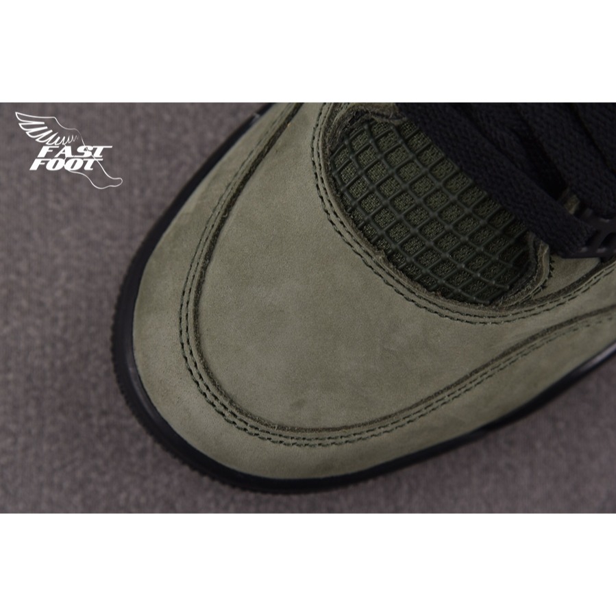 快腳🔎 Air Jordan 4 x Undefeated Deep Green 橄欖綠 聯名 IB1519-200-細節圖4