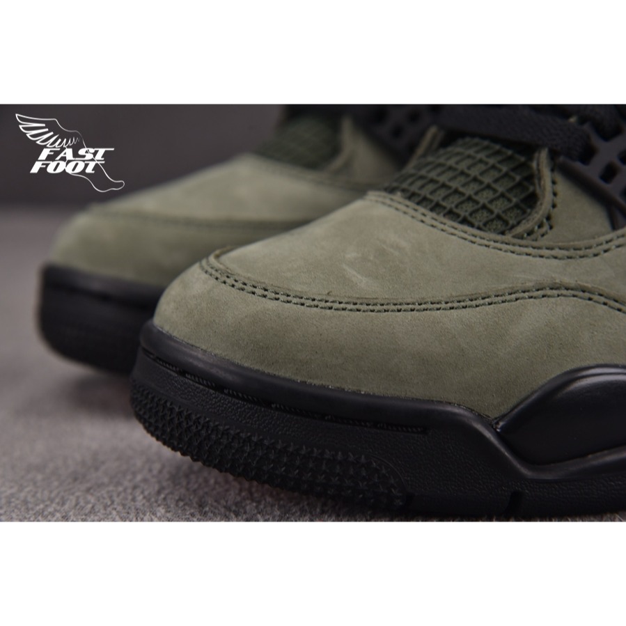 快腳🔎 Air Jordan 4 x Undefeated Deep Green 橄欖綠 聯名 IB1519-200-細節圖5