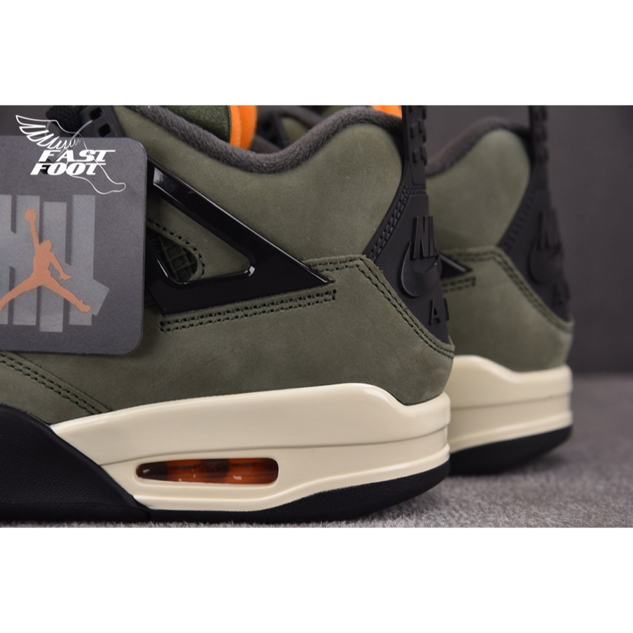 快腳🔎 Air Jordan 4 x Undefeated Deep Green 橄欖綠 聯名 IB1519-200-細節圖7